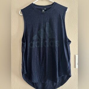 Adidas Dark Blue Sleeveless Top Sise L